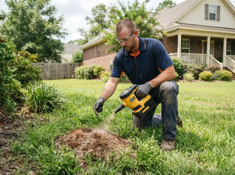 Fire Ant Mound Suppression in Mount Pleasant, SC